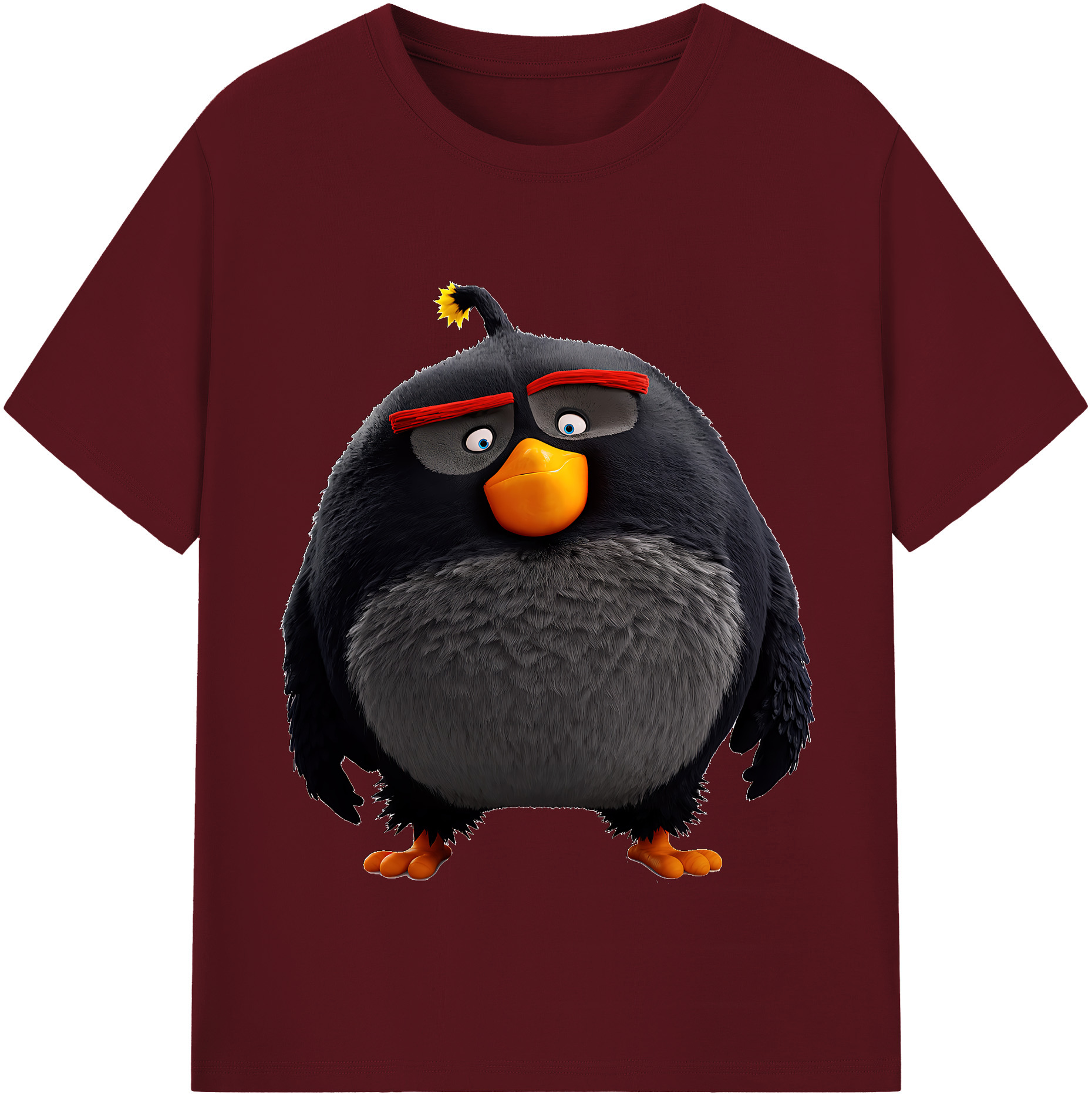 （画像用） Angry Birds アングリーバード 綿100％半袖Tシャツ（フロントプリント）